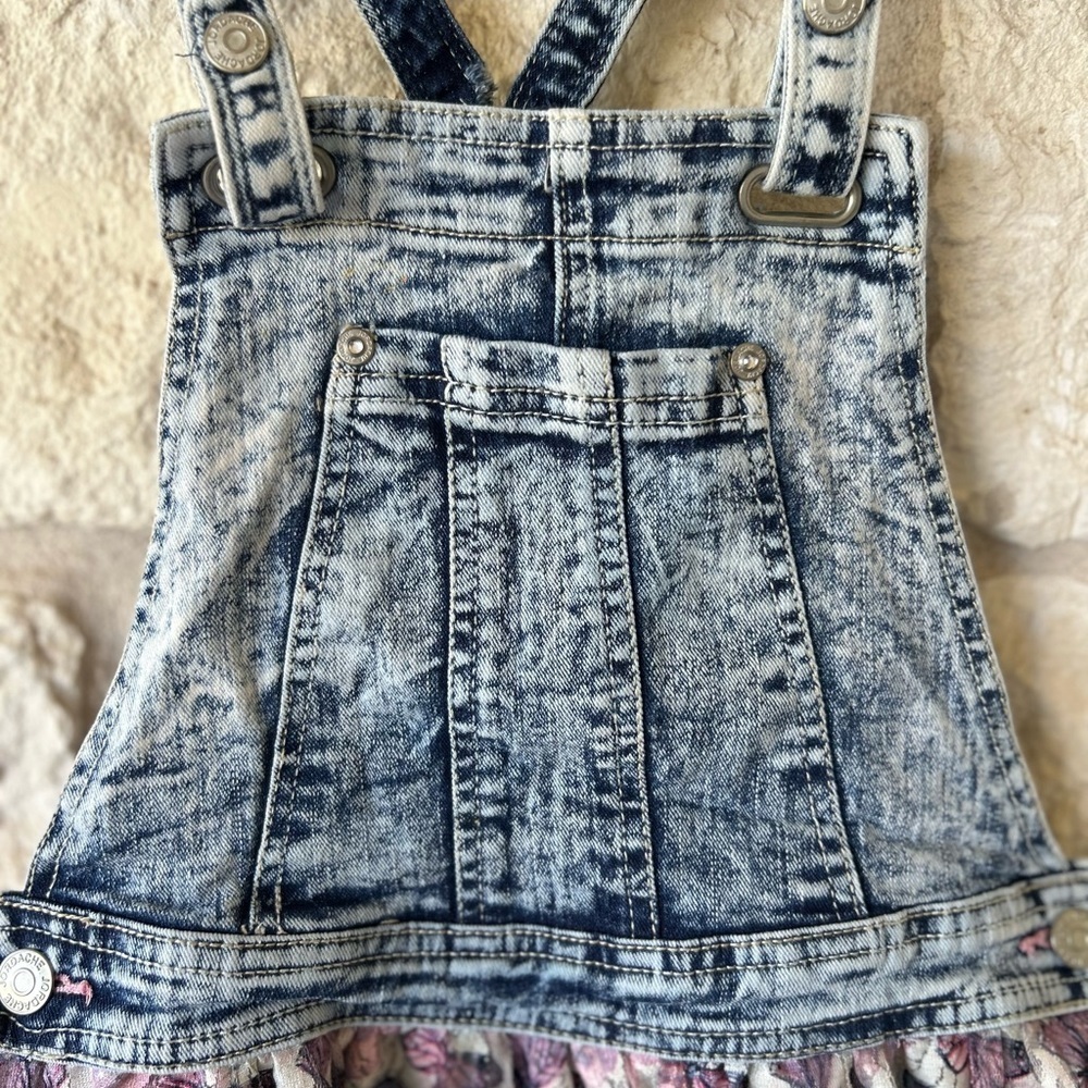 JORDACHE Blue Denim Jean Dress  L 10/12  Preloved Very Good Condition - Picture 4 of 7